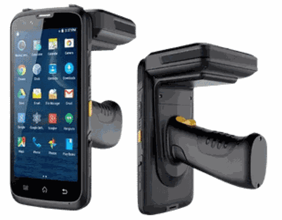 Identium CX1500N UHF RFID handheld reader with pistol grip