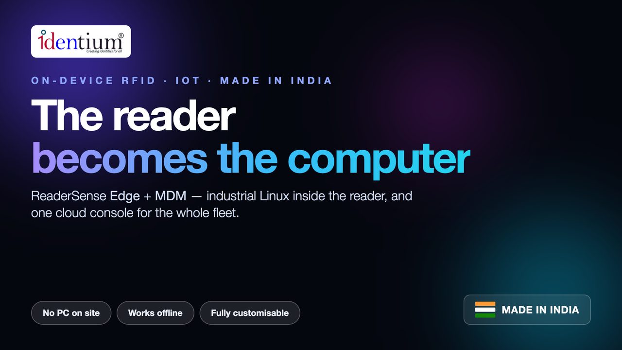 Identium ReaderSense Edge + MDM demo — video